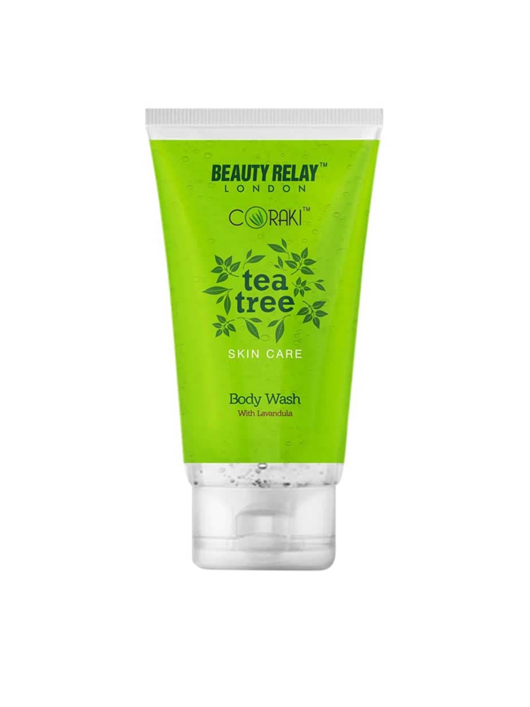 

BeautyRelay London Tea Tree Body Wash with Vitamin E & Lavender - 200ml, Green