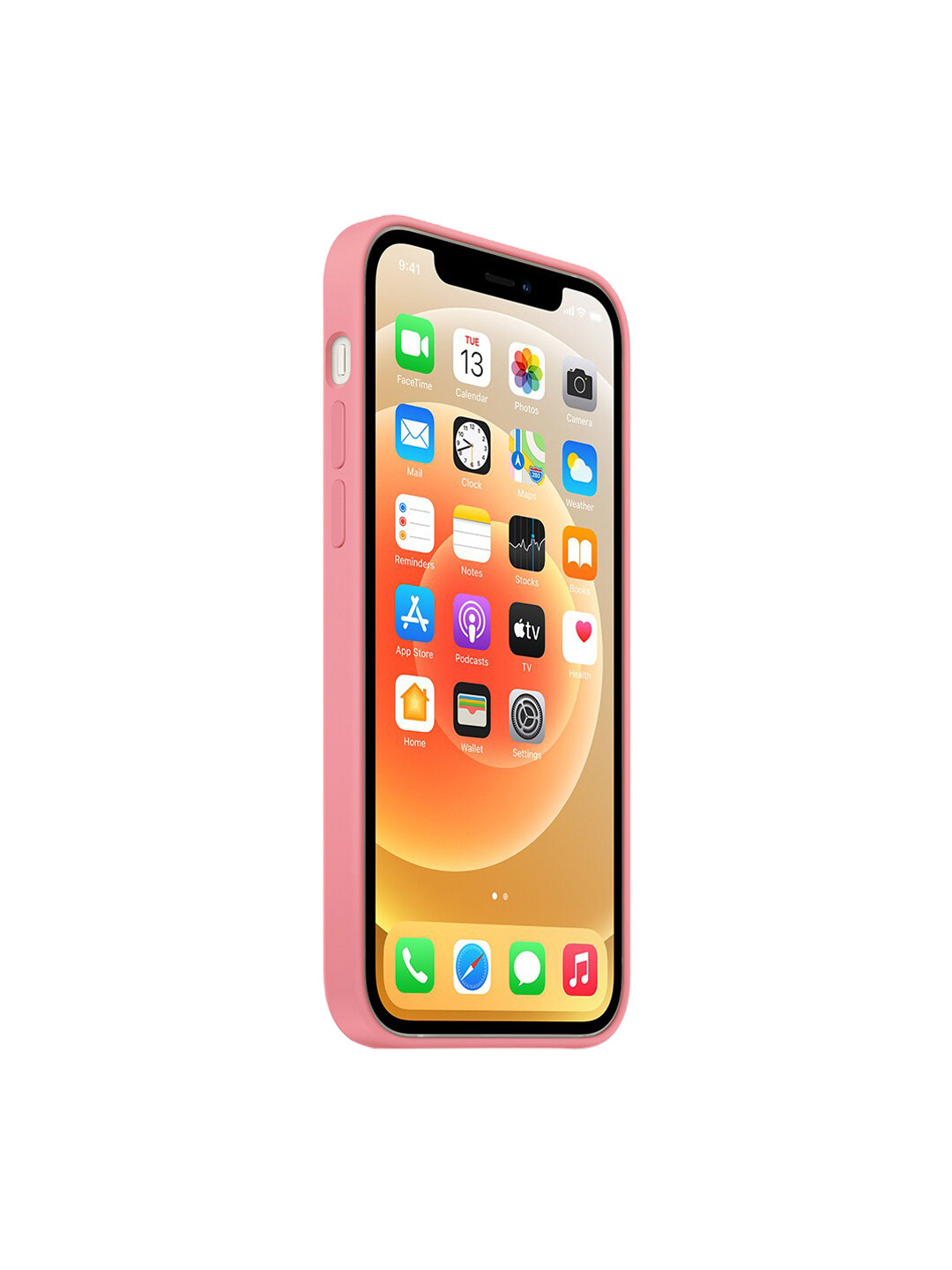 

TREEMODA Pink Solid Silicone Apple iPhone 11 Back Case 6.1"