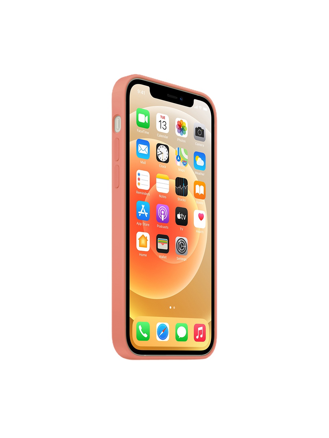 

TREEMODA Peach-Colored Solid Apple iPhone 14 Plus Back Case
