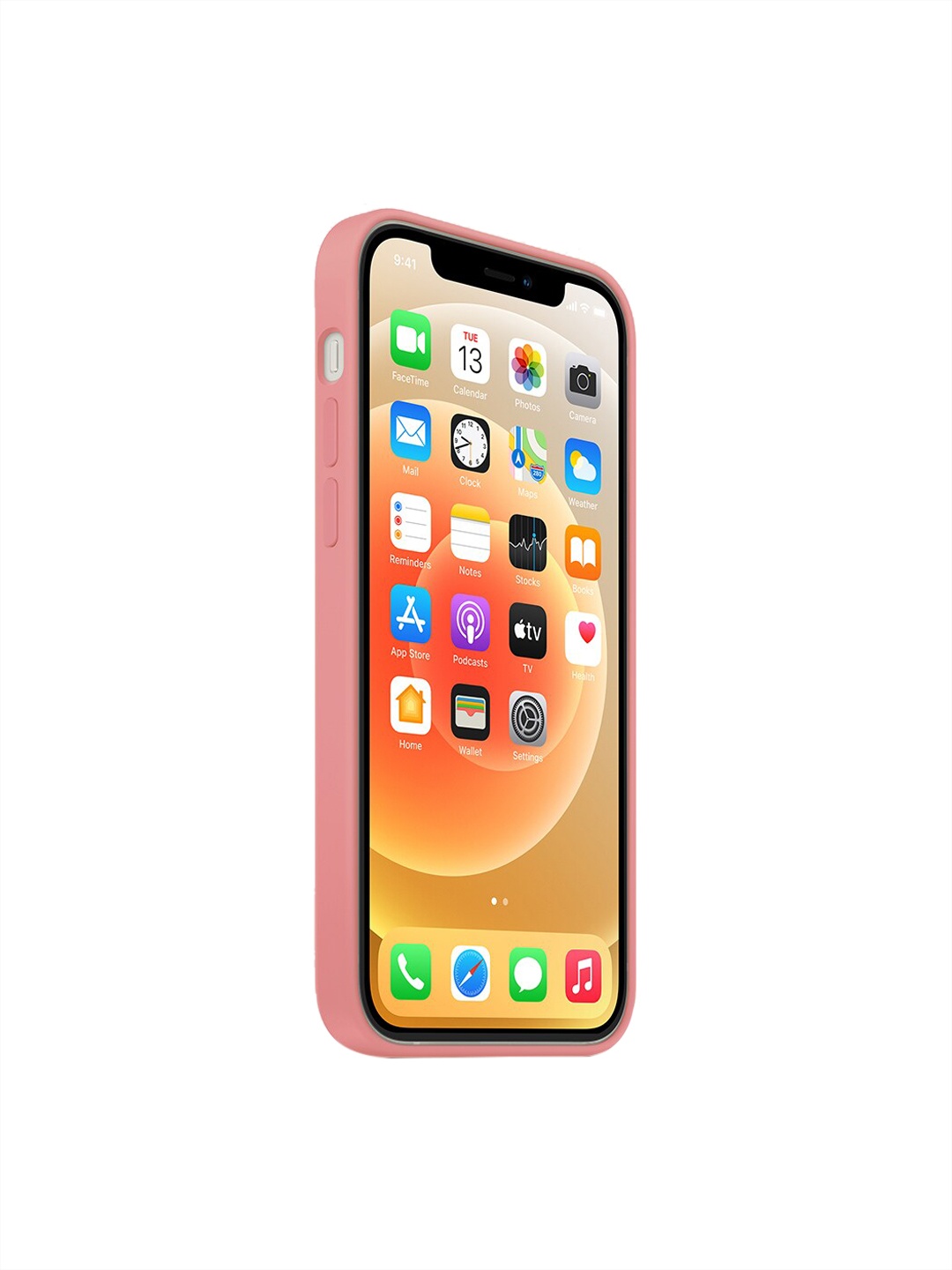 

TREEMODA Pink Solid iPhone 13 Pro Max Back Case