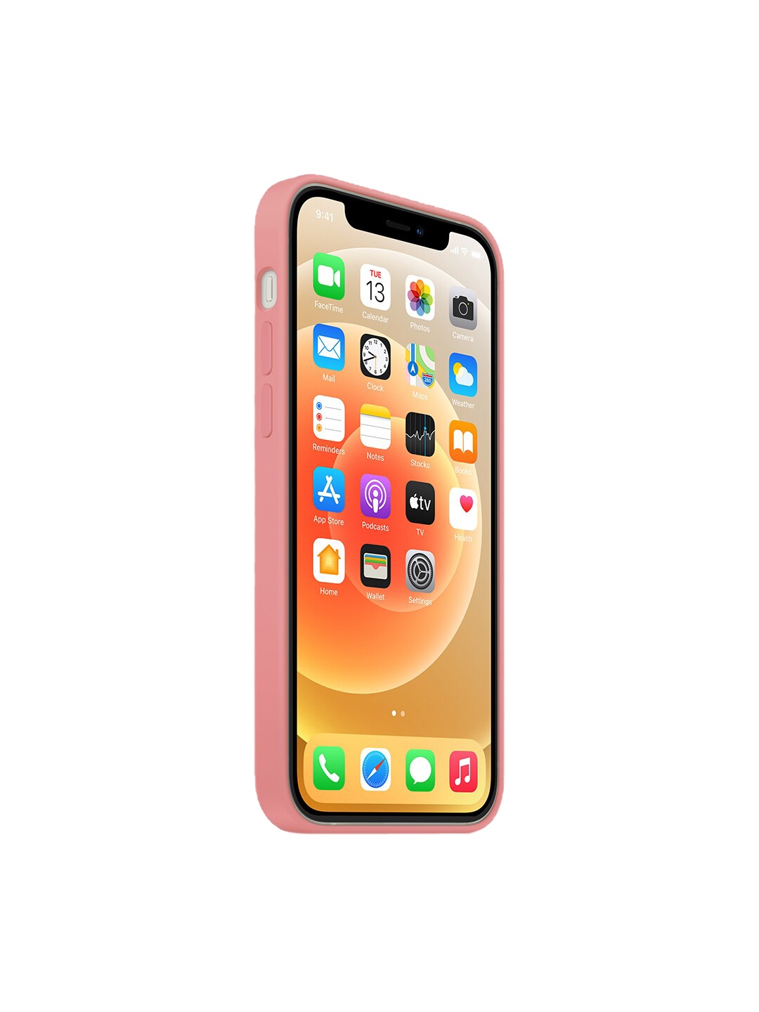 

TREEMODA Pink Silicone Apple iPhone 13 Pro Back Case