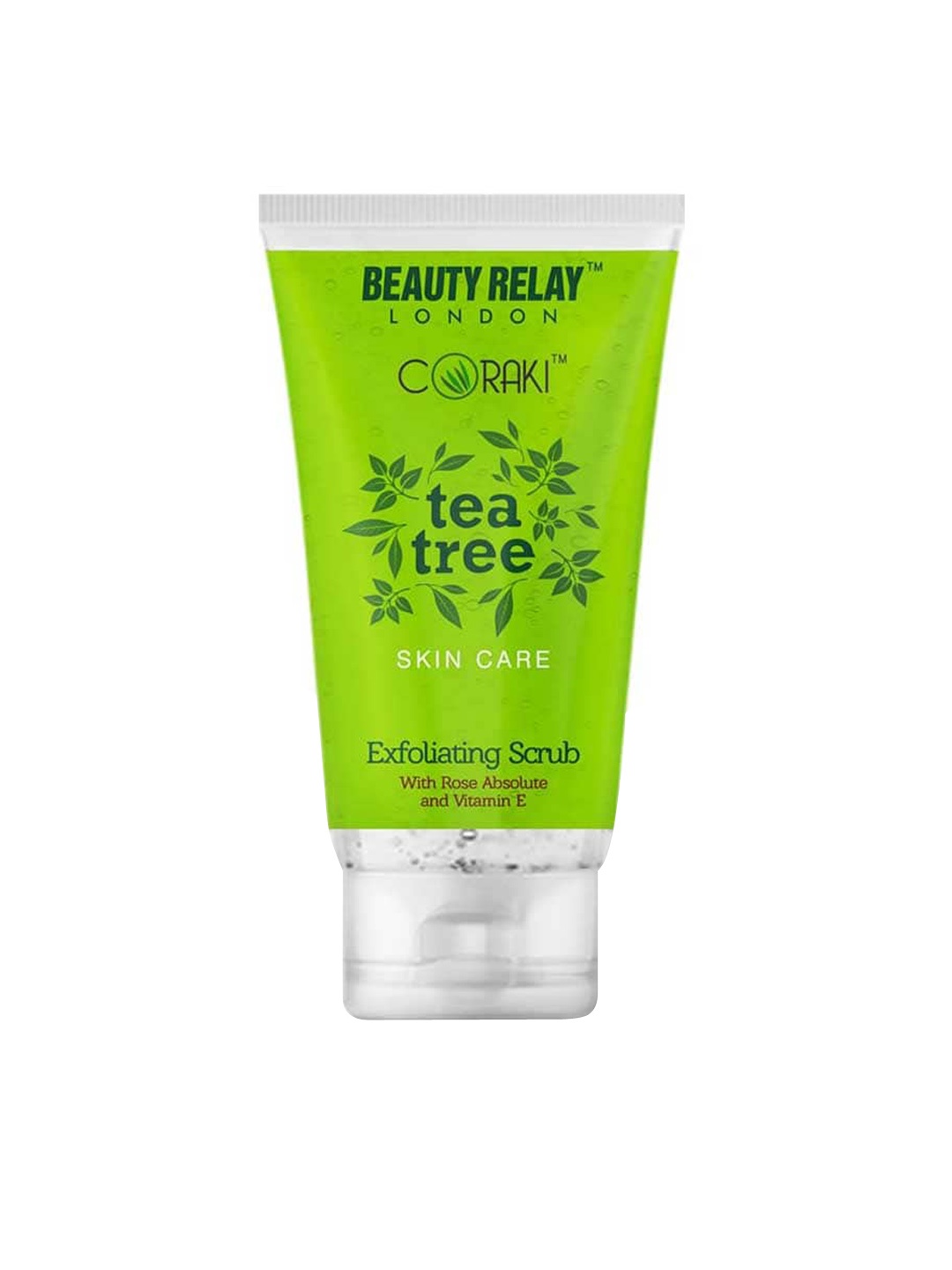 

BeautyRelay London Tea Tree Exfoliating Scrub with Vitamin E - 180 g, Green