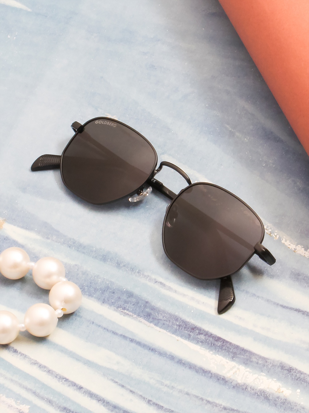 

Gold Berg Grey Lens & Black Other Sunglasses with UV Protected Lens- GB-3042_BLK-BLK