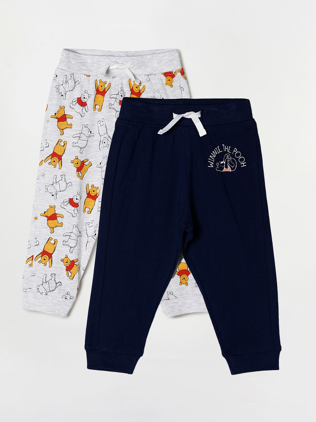 Juniors by Lifestyle Boys Pack Of 2 Navy Blue & Grey Joggers