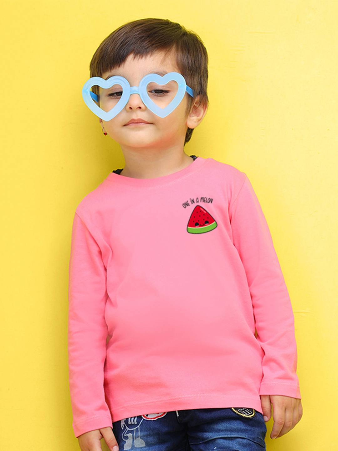 

NUSYL Kids Green Printed Pure Cotton T-shirt