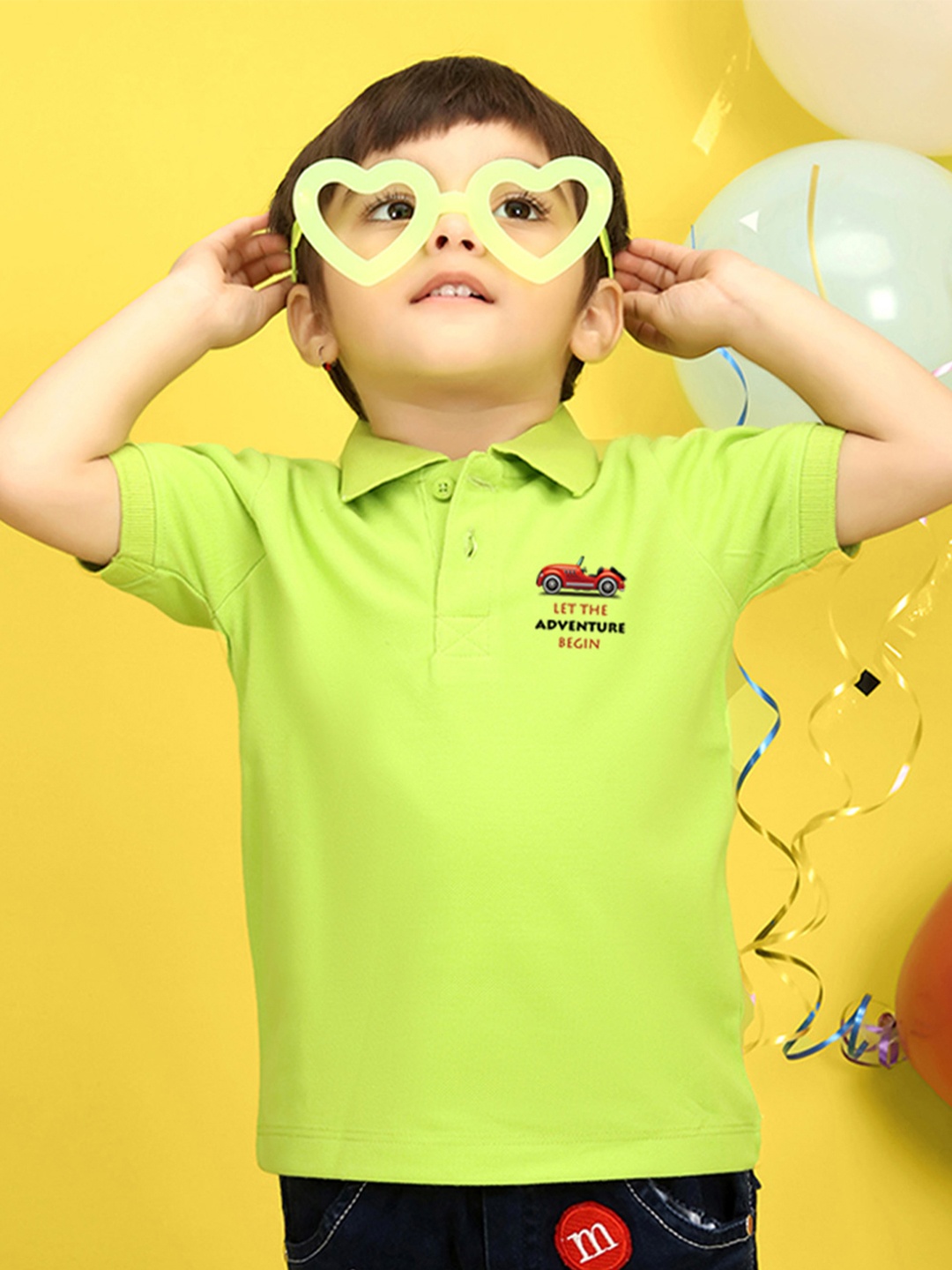

NUSYL Kids Yellow Pure Cotton T-shirt