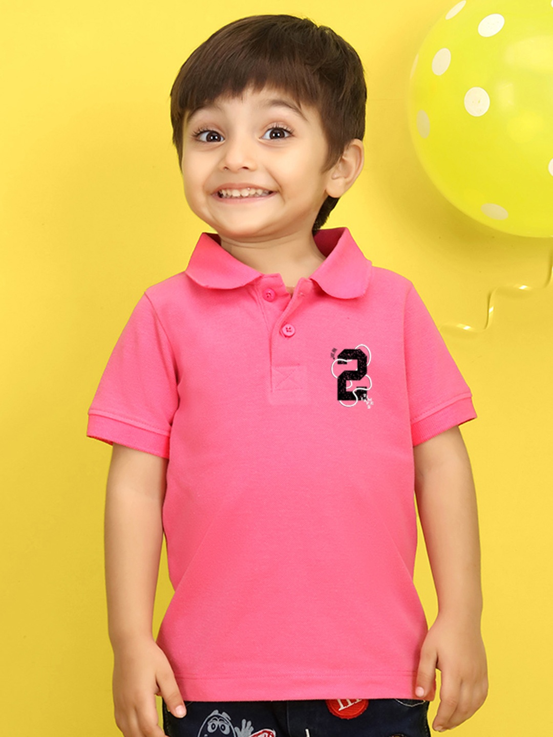 

NUSYL Kids Pink Pure Cotton T-shirt