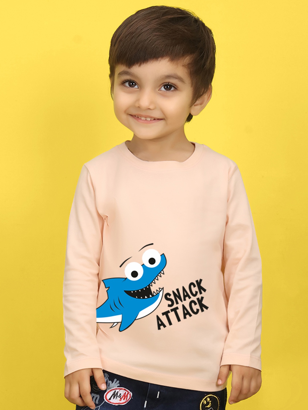 

NUSYL Kids Green Printed Pure Cotton T-shirt