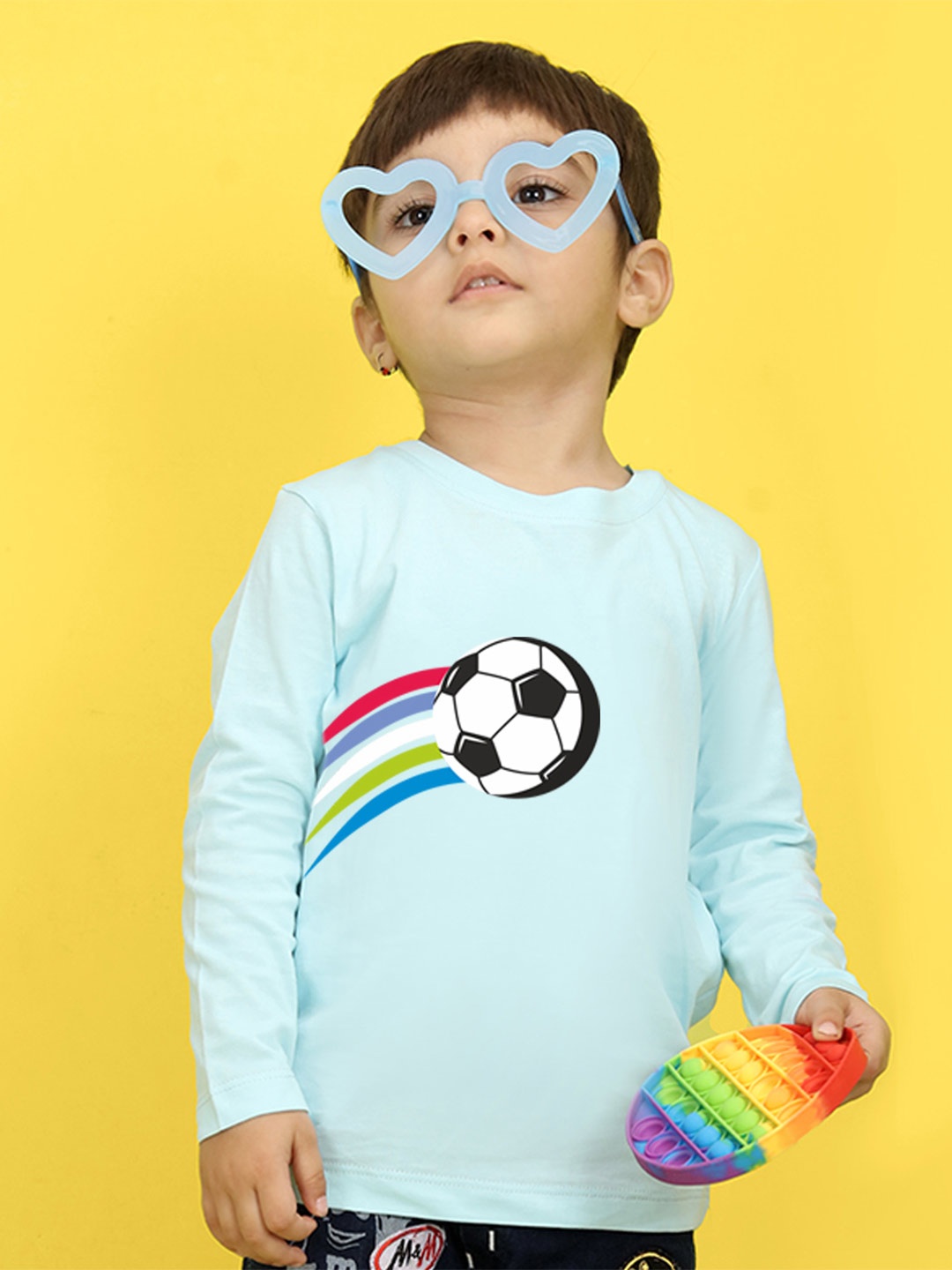 

NUSYL Kids Green Printed Pure Cotton T-shirt