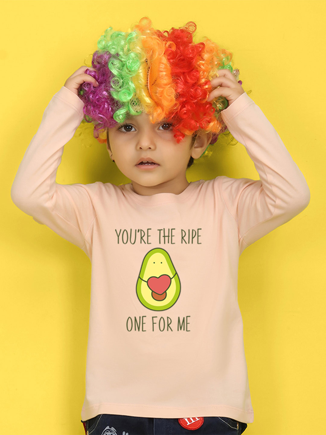 

NUSYL Kids Green Typography Printed Pure Cotton T-shirt