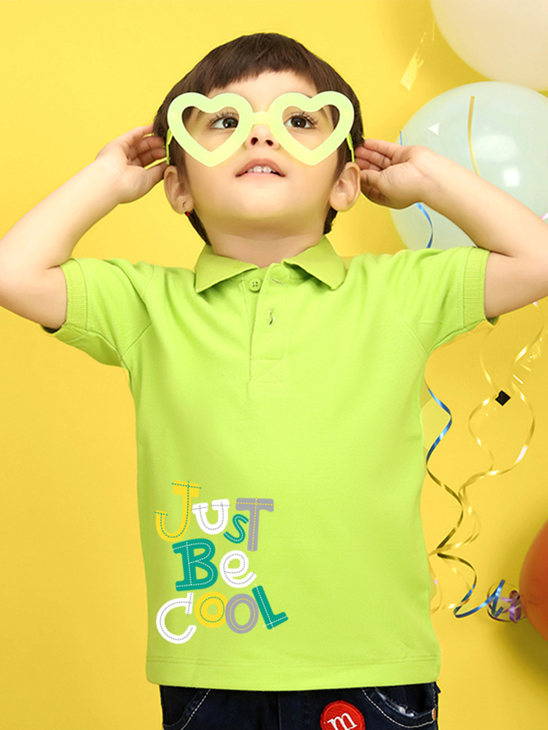 

NUSYL Kids Blue Printed Pure Cotton T-shirt