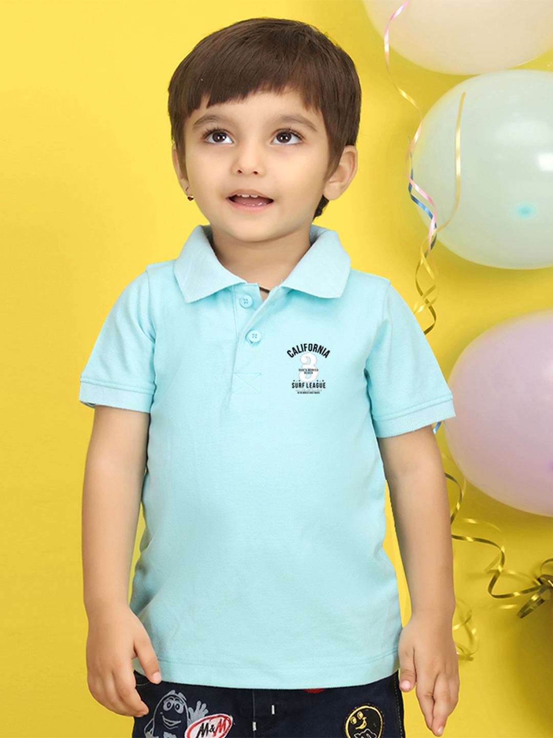 

NUSYL Kids Yellow Printed Pure Cotton T-shirt