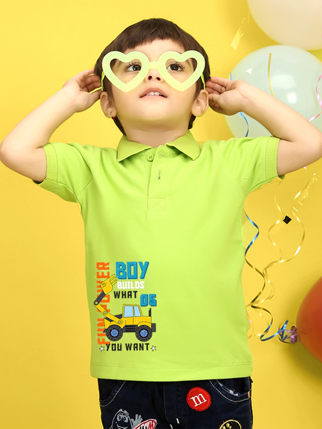 

NUSYL Kids Pink Printed Pure Cotton T-shirt