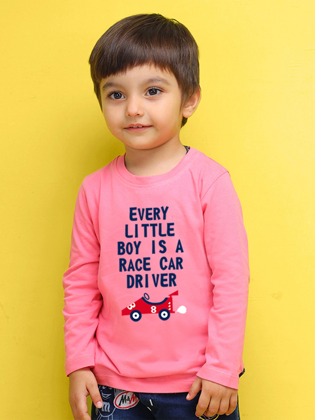 

NUSYL Kids Yellow Printed Graphic Pure Cotton T-shirt