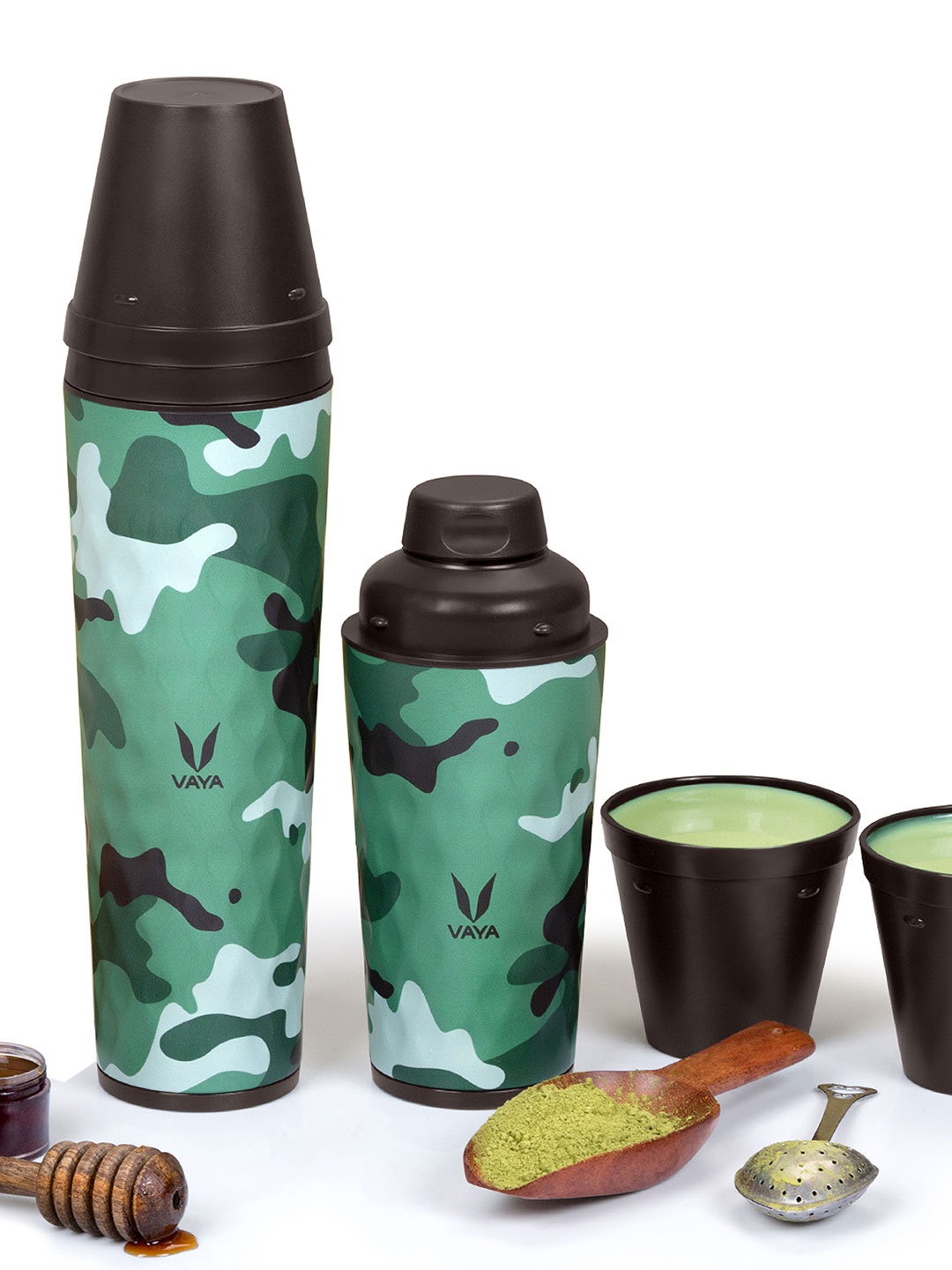 

Vaya Green Camoflage Vacuum Insulated Stainless Steel Bottle 350 ml