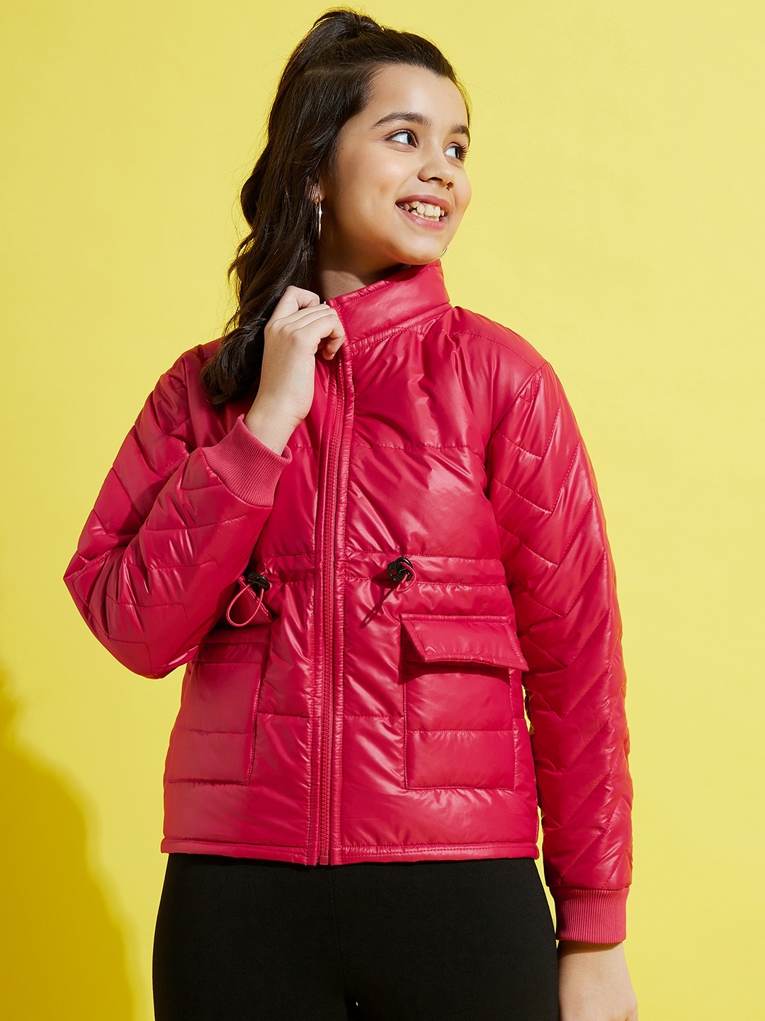 

Noh.Voh - SASSAFRAS Kids Girls Red Padded Jacket