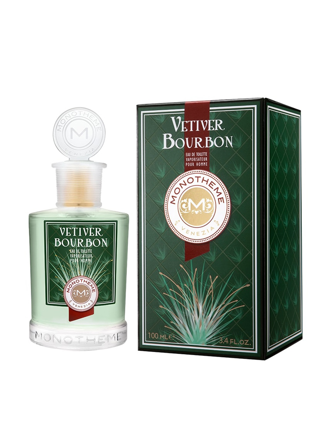 

MONOTHEME Men Vetiver Bourbon Eau De Toilette - 100 ml, Green