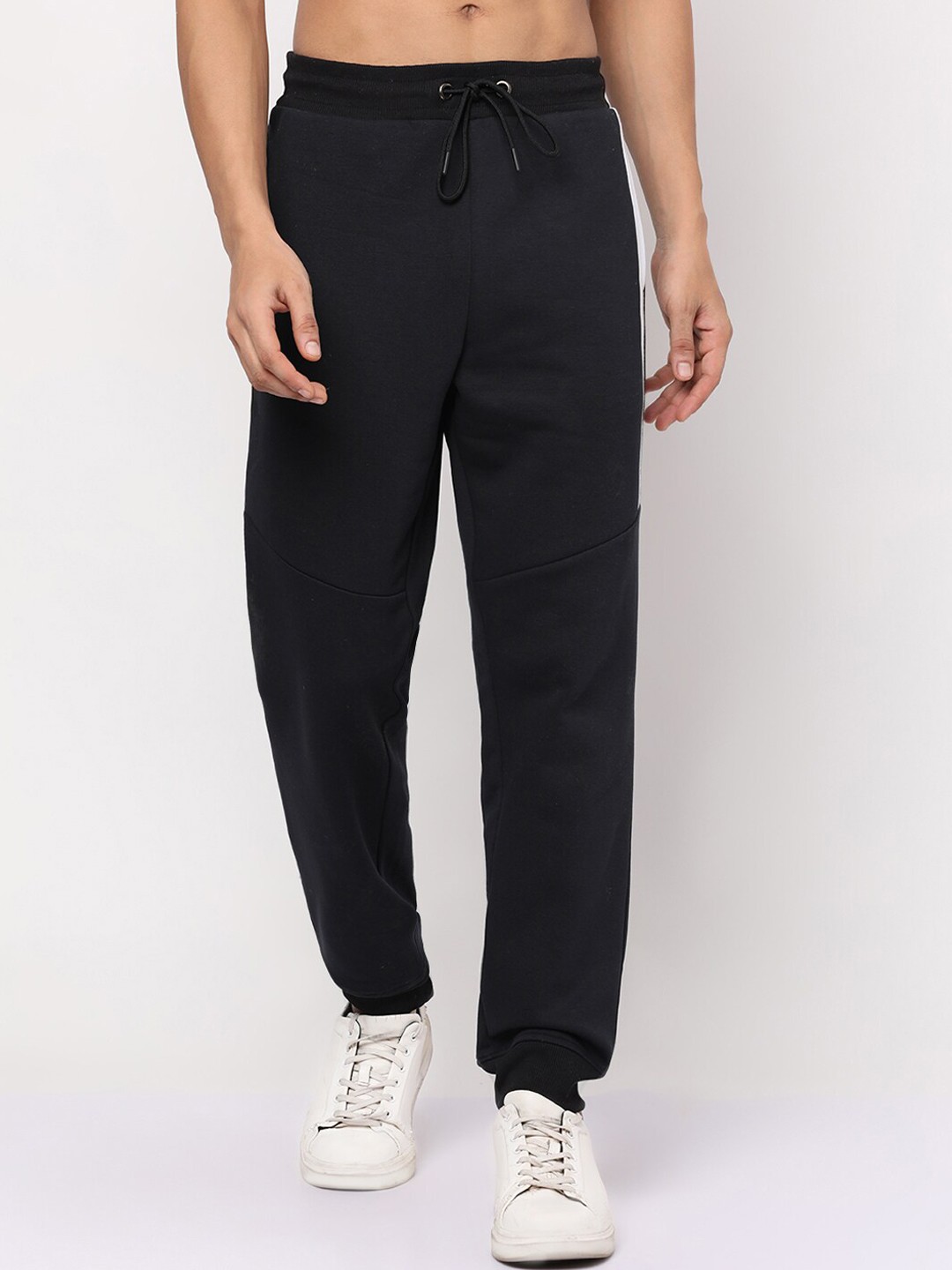 

YOONOY Men Black Solid Jogger