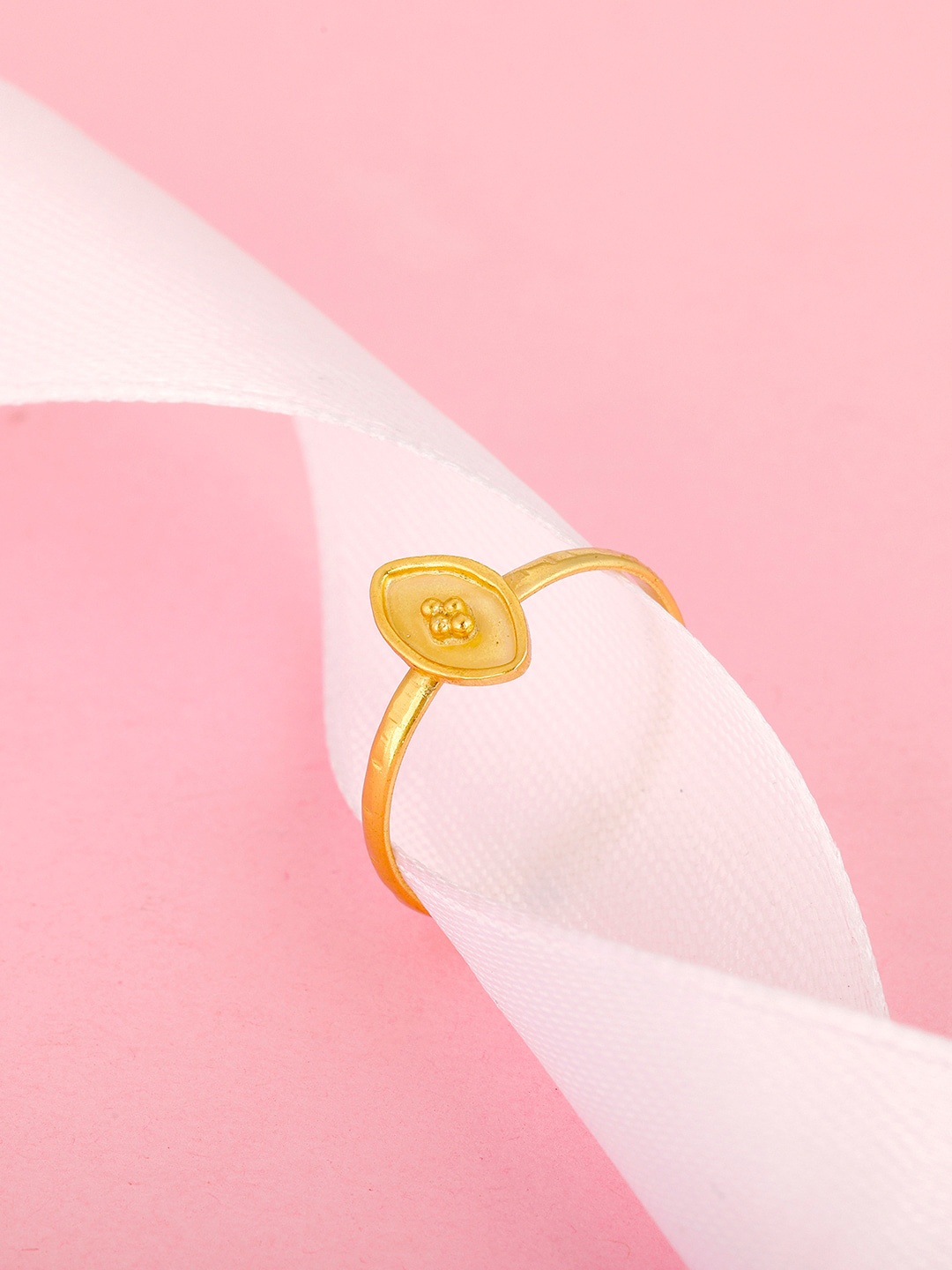

GIVA Women 925 Sterling Silver & Gold-Plated Finger Ring