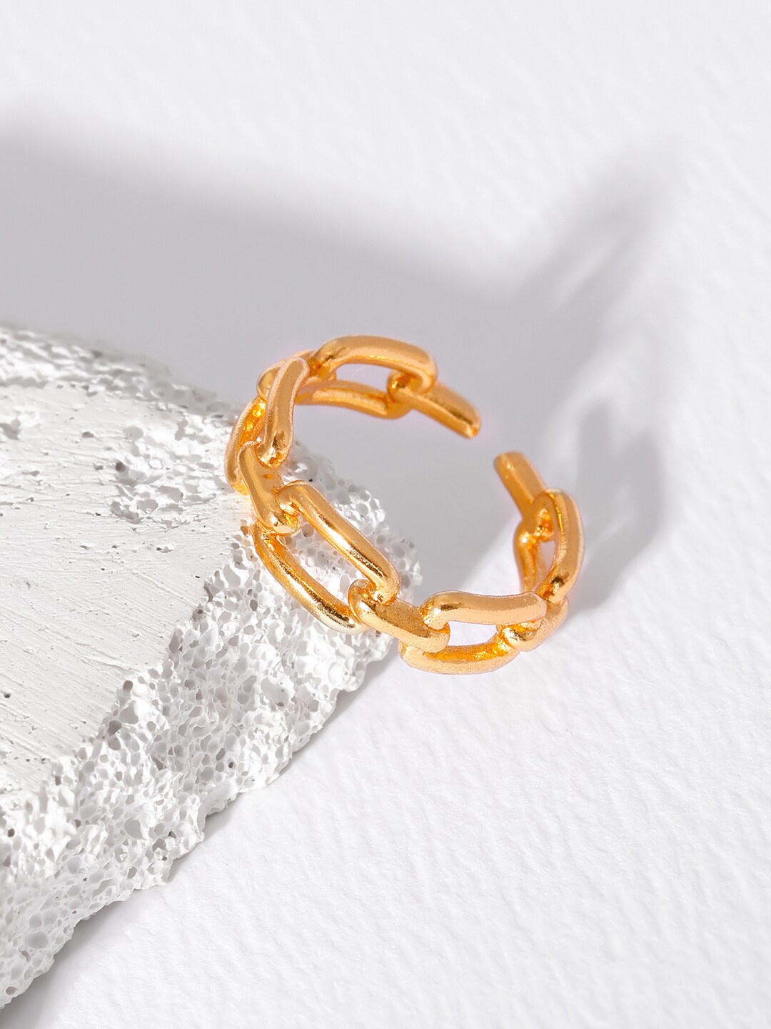 

GIVA Women 925 Sterling Silver & Gold-Plated Finger Ring