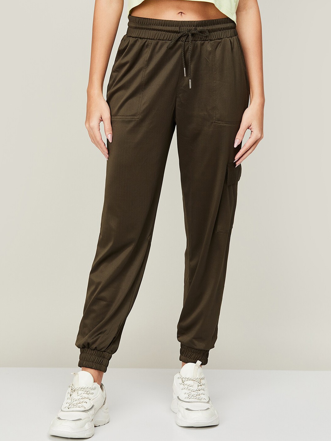 

Fame Forever by Lifestyle Women Olive Green Cotton Jogger