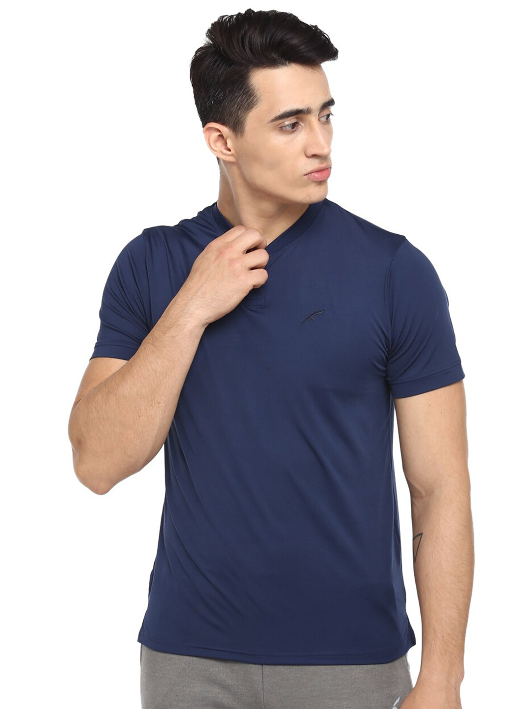

FURO by Red Chief Men Navy Blue Polo Collar Regular Fit T-shirt