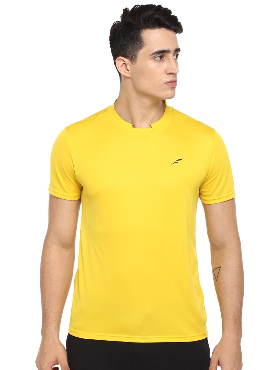 

FURO by Red Chief Men Yellow Polo Collar T-shirt