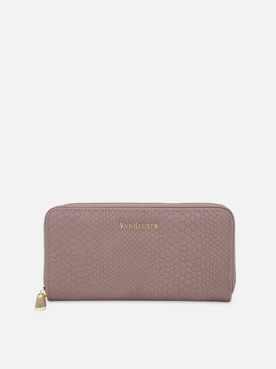 

Van Heusen Woman Purple Textured Zip Around Wallet