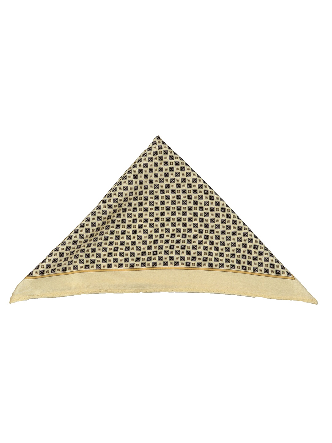 

MODARTA Men Yellow & Black Printed Pocket Square