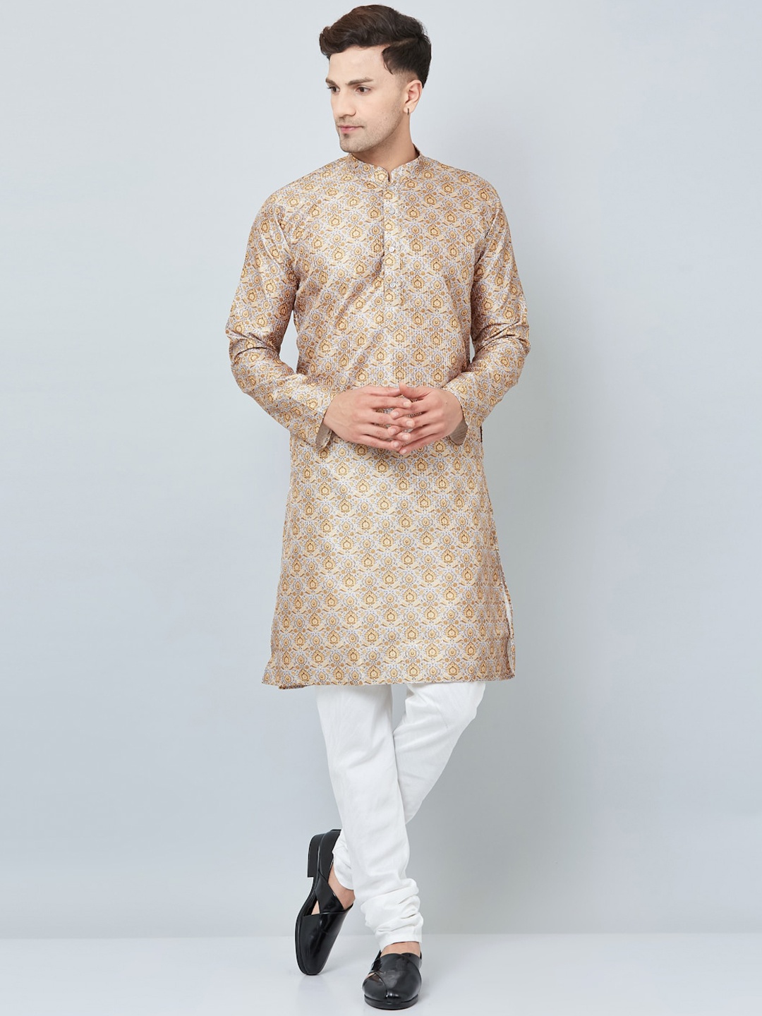 

Armaan Ethnic Motifs Printed Regular Kurta, Beige