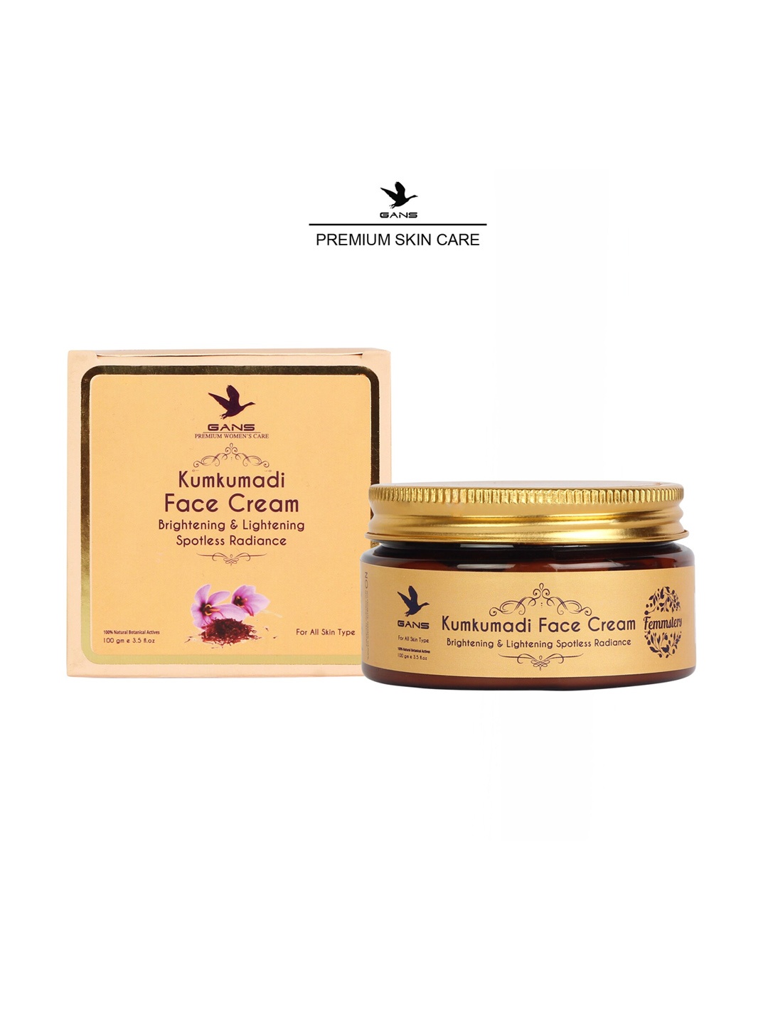 

Gans Kumkumadi Face Cream 100gm, Transparent