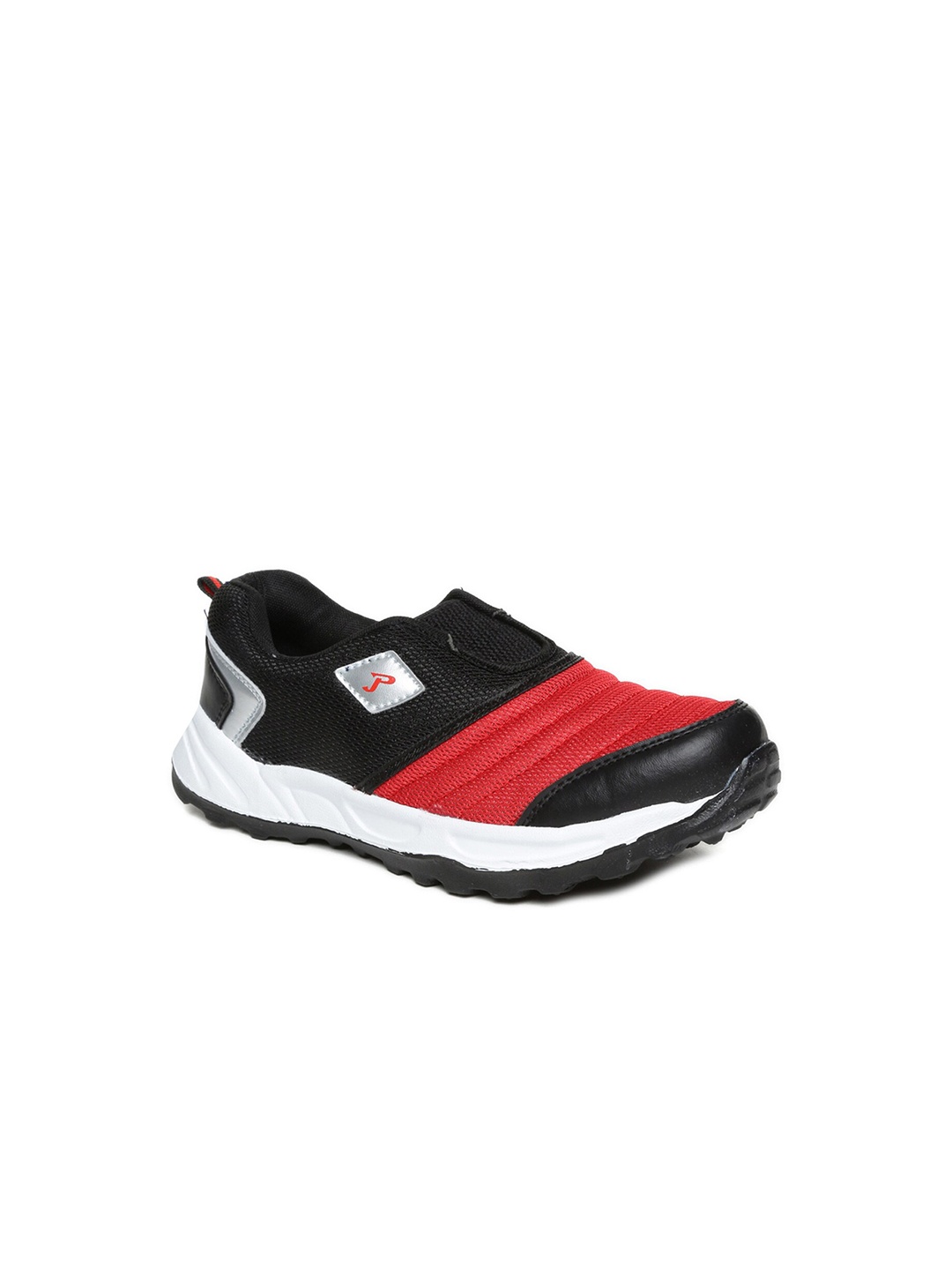 

Paragon Men Black & Red Mesh Running Shoes