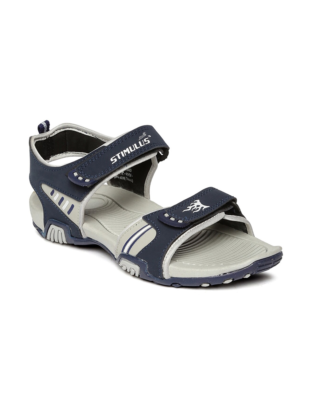 

Paragon Men Grey Solid Sports Sandals