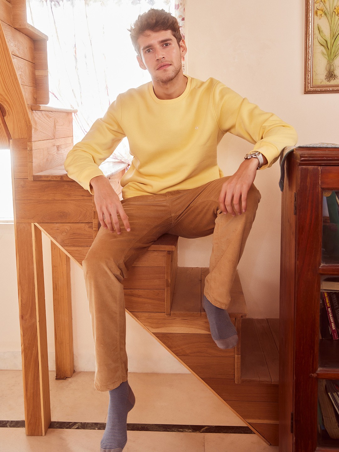 

Crimsoune Club Men Khaki Solid Relaxed Fit Chinos