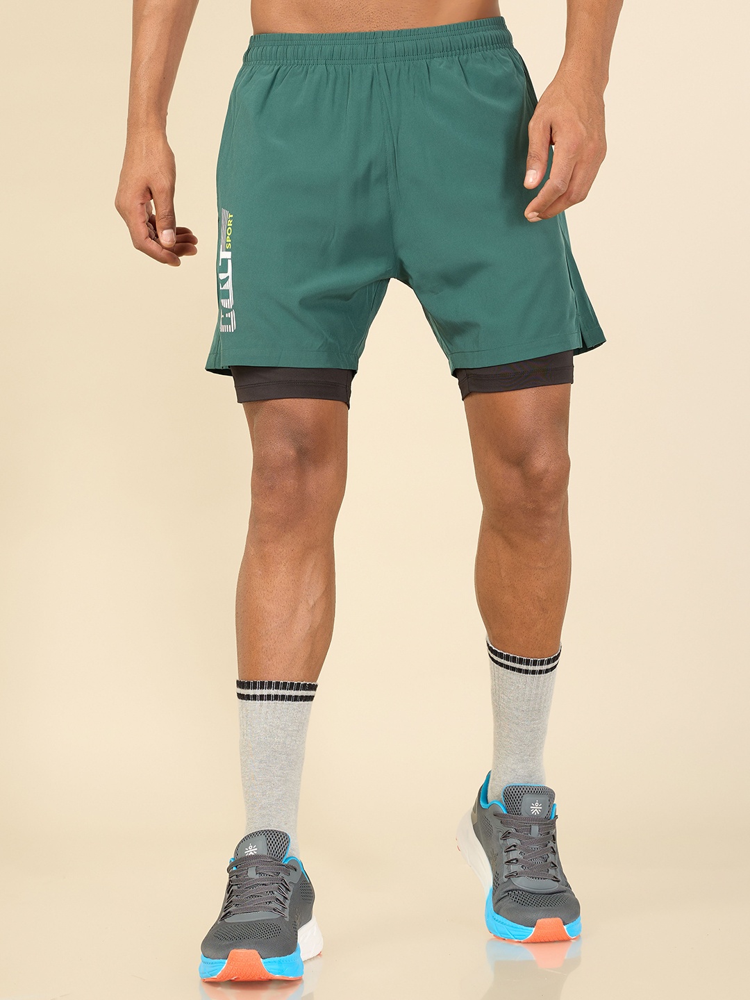

CULT Men Blue Running Sports Shorts