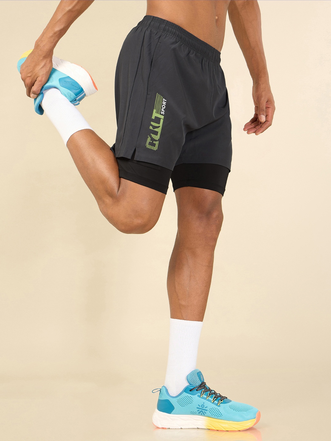 

CULT Men Grey Running Sports Shorts