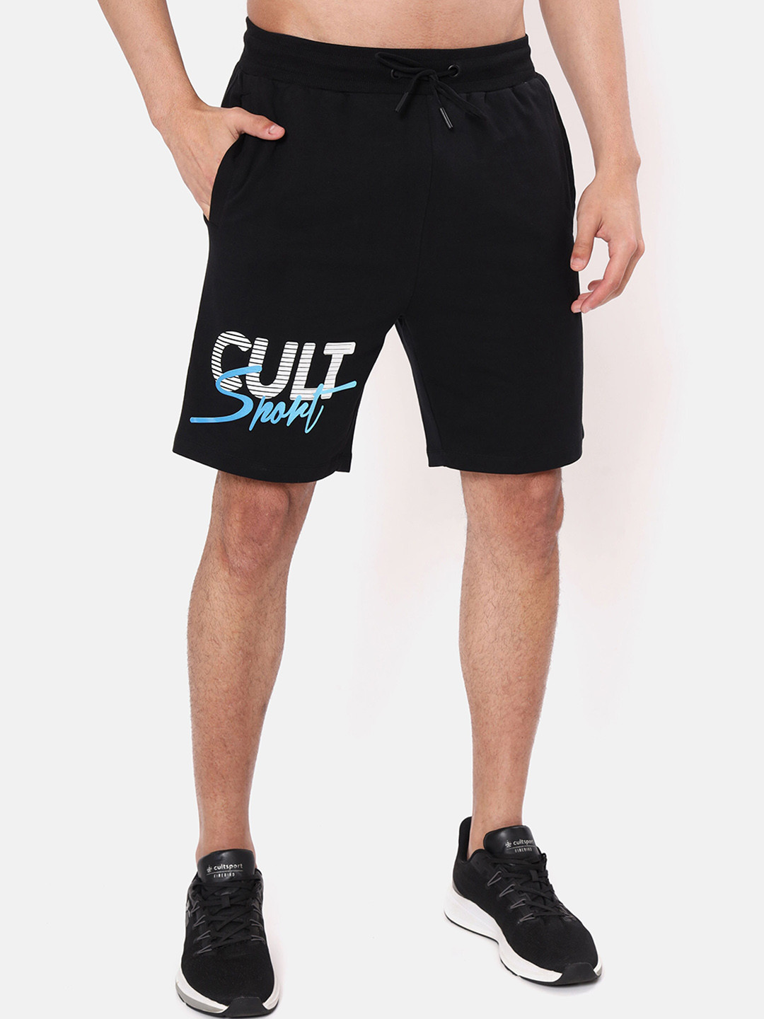 

Cultsport Cotton Running Sports Shorts, Black
