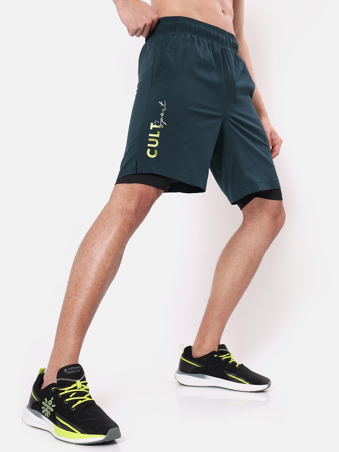 

Cultsport Men Blue Running Sports Shorts