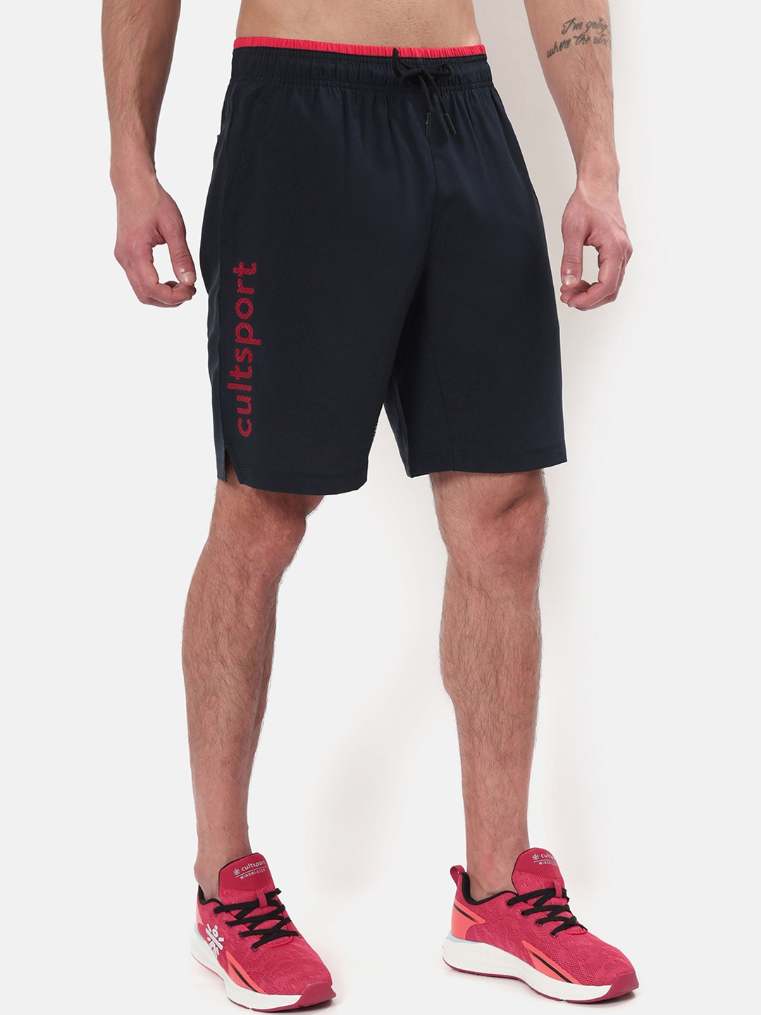 

Cultsport Men Navy Blue Running Sports Shorts