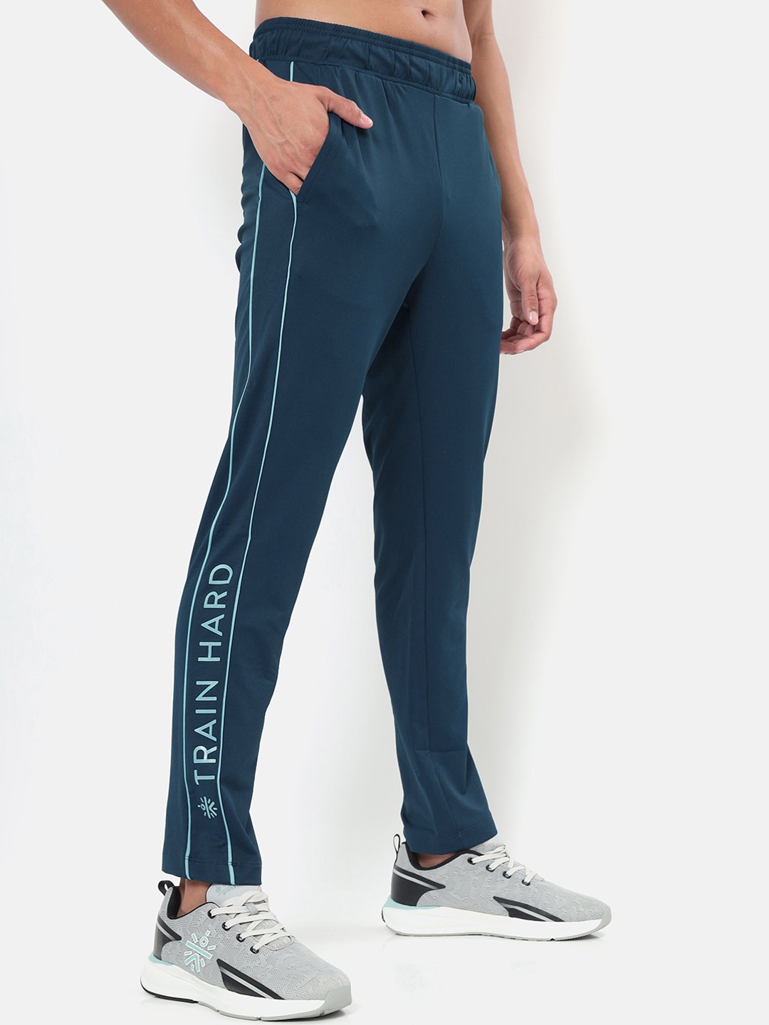 

Cultsport Men Contrast Piping Active Trackpants, Blue