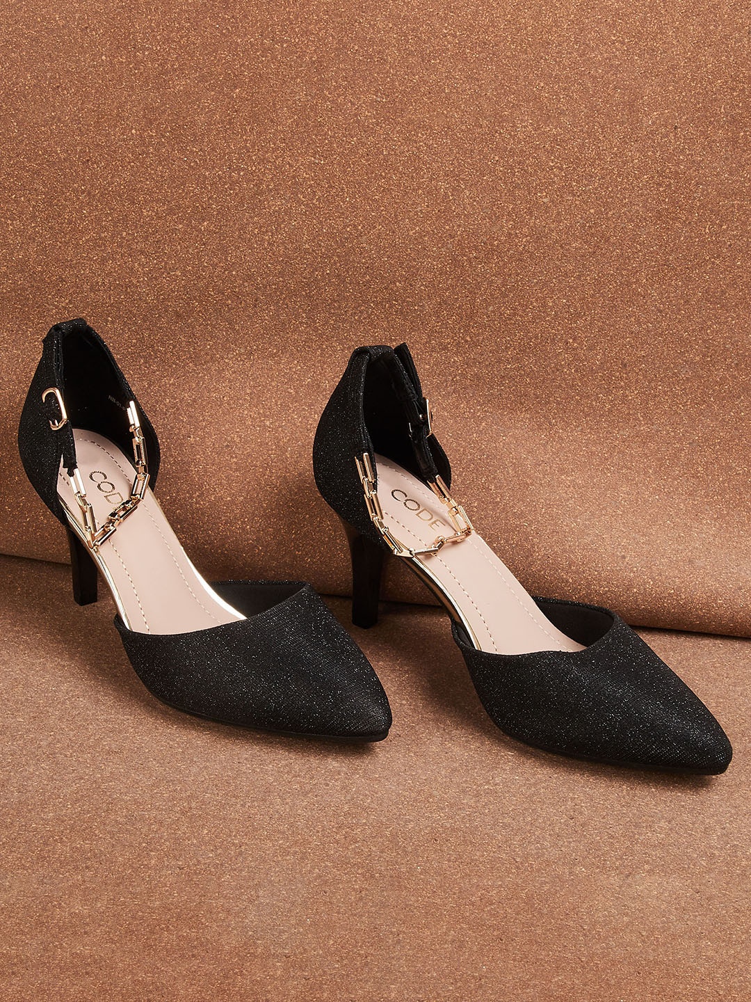 

CODE by Lifestyle Women Black Embellished Pumps