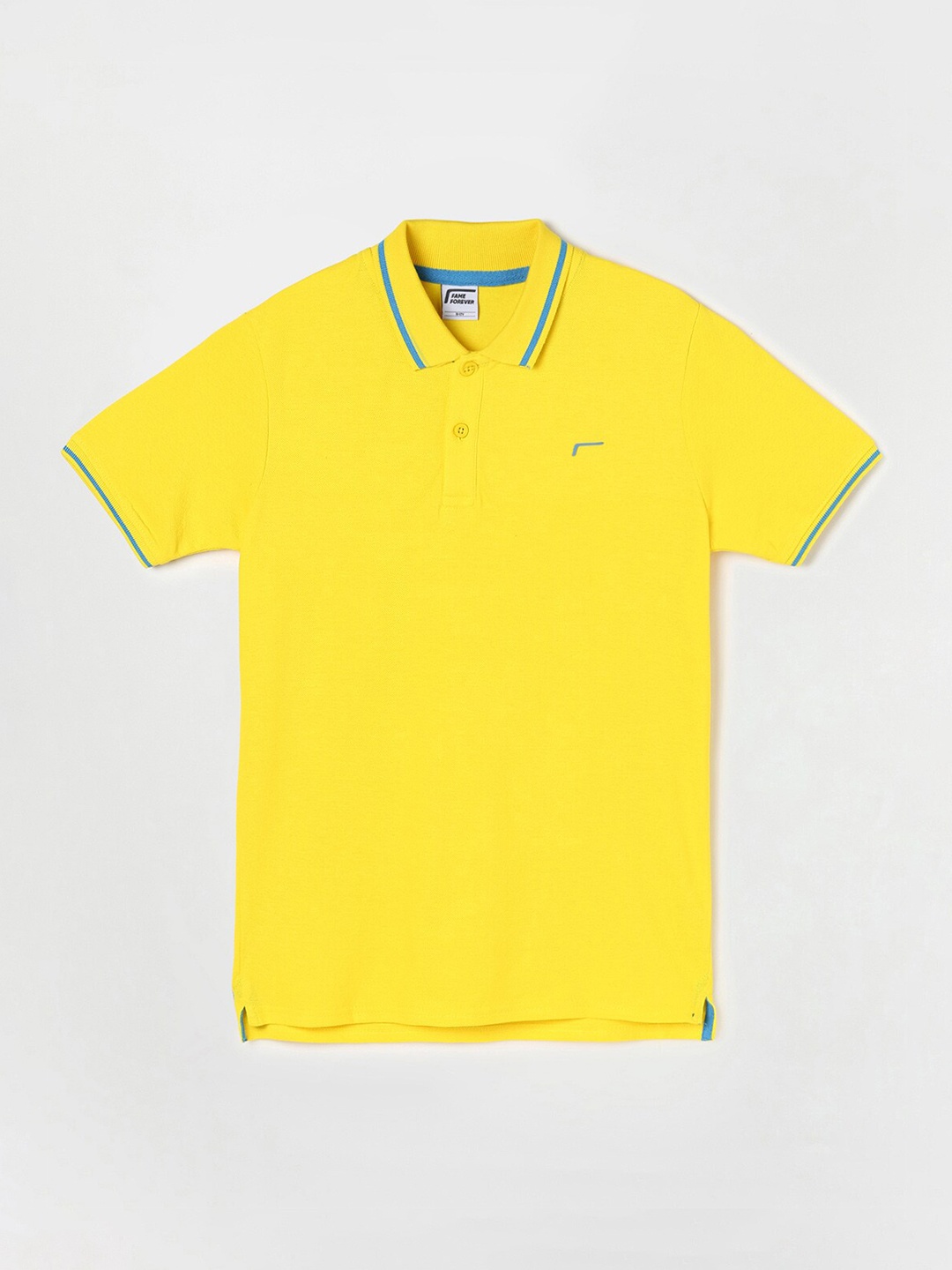 

Fame Forever by Lifestyle Boys Yellow Printed Polo Collar T-shirt