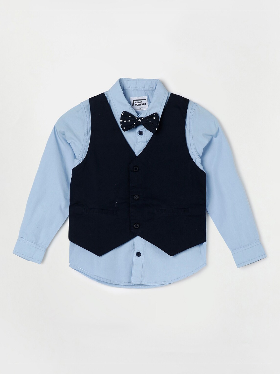 

Fame Forever by Lifestyle Boys Blue Colourblocked Casual Shirt