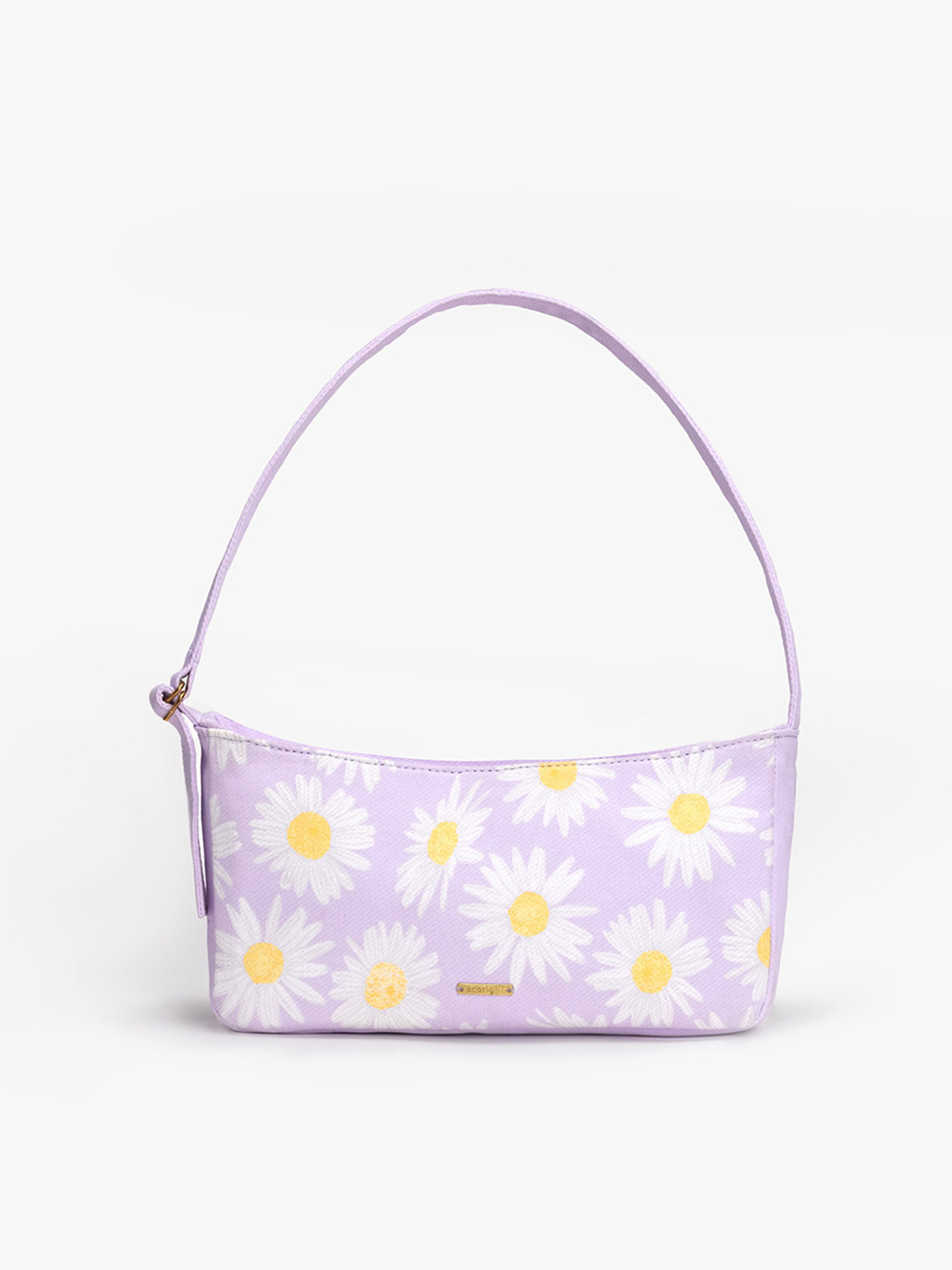 

EcoRight Lavender Floral Printed Structured Shoulder Bag