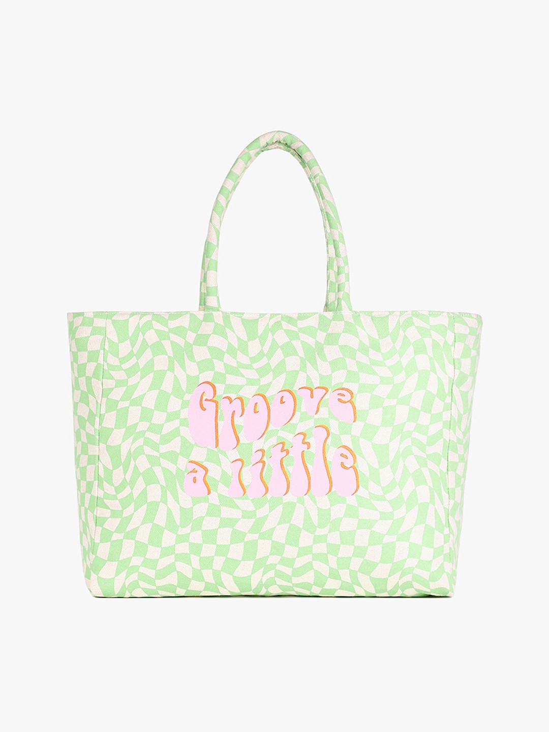 

EcoRight Women Printed Oversized Shopper Tote Bag, Green