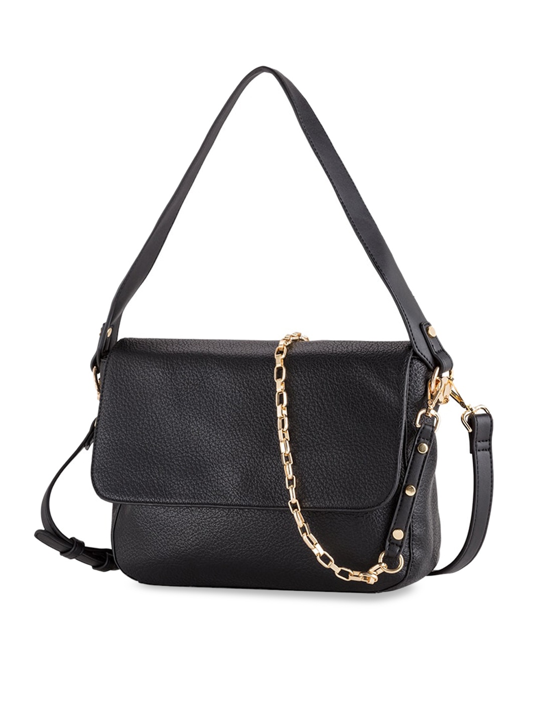 

CARPISA Textured Synthetic Sling Bag Handbags, Black