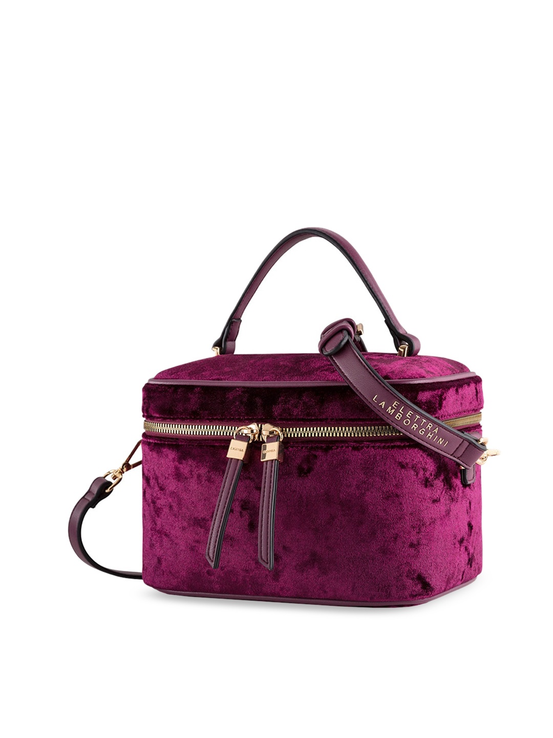 

CARPISA Purple Printed Makeup Organiser