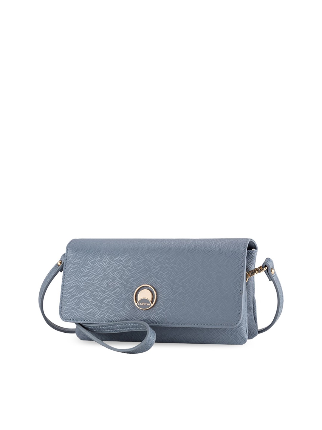 

CARPISA Blue Textured Structured Sling Bag