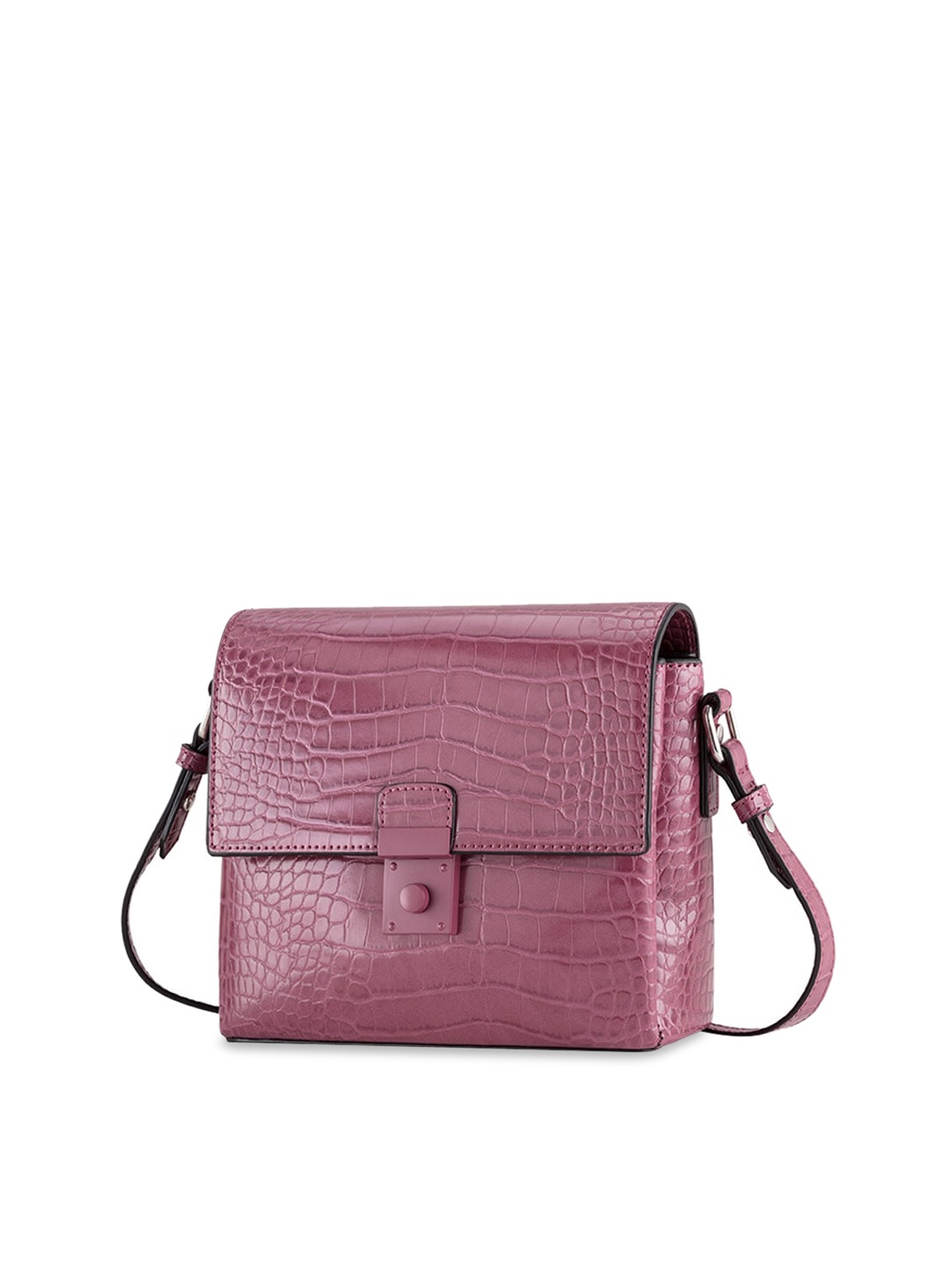 

CARPISA Women Purple Textured Structured Sling Bag