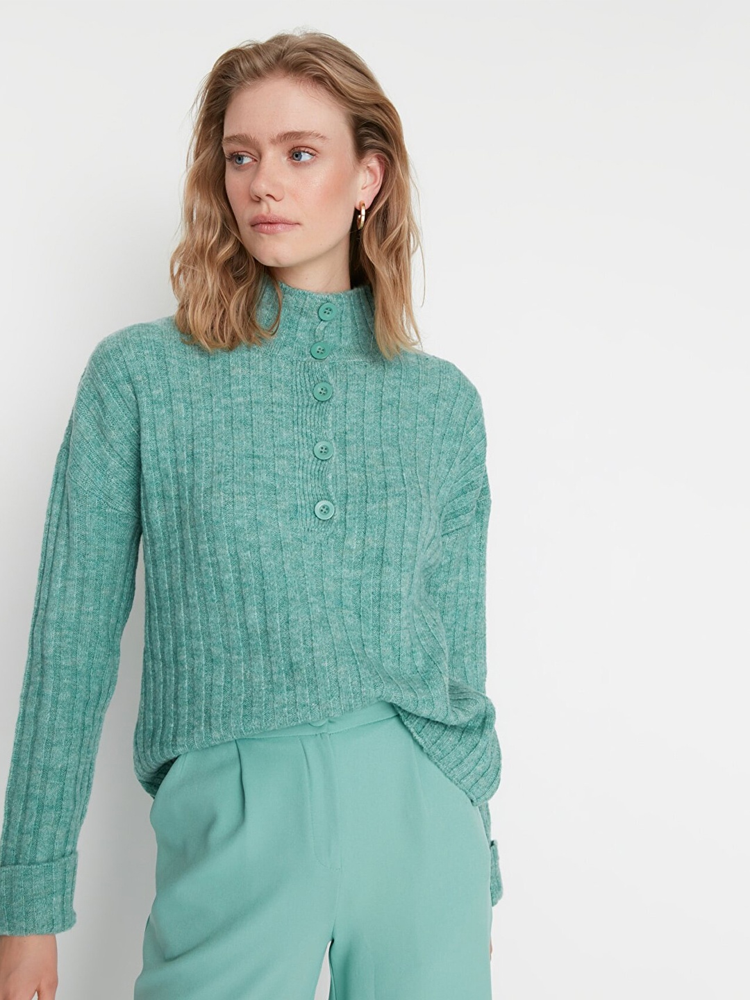 

Trendyol Women Green Pullover